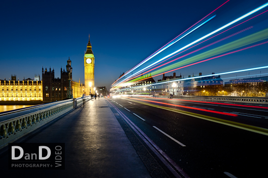 Commercial photography London big ben houses of parliament night